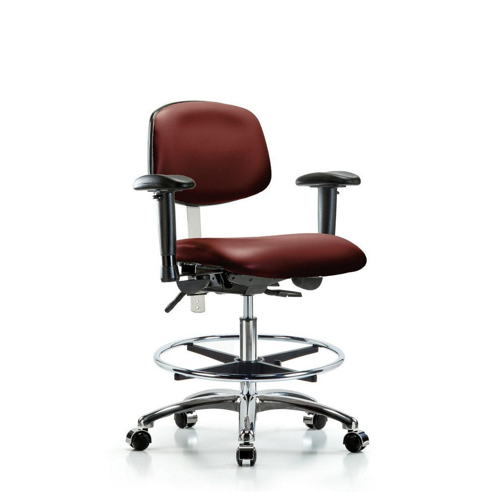 Clean Room Task Chair: Vinyl, 29" Seat Height, Borscht