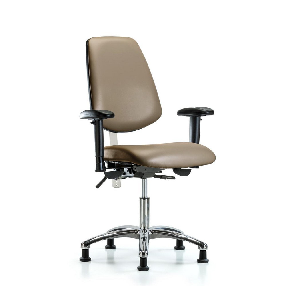 Clean Room Task Chair: Vinyl, 24" Seat Height, Taupe