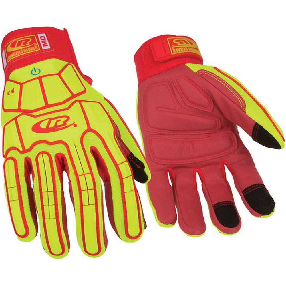 Cut, Puncture & Abrasion-Resistant Gloves: Ringers R167, Size 2X-Large, ANSI Cut A3, ANSI Puncture 4, Synthetic Leather, Synthetic Leather, Aramid & Spandex