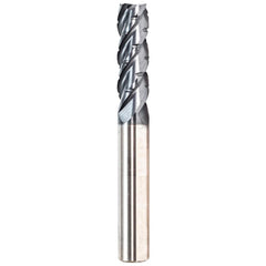 Corner Radius End Mill: 5/8" Dia, 1-1/4" LOC, 0.0300" Radius, 4 Flute, Solid Carbide