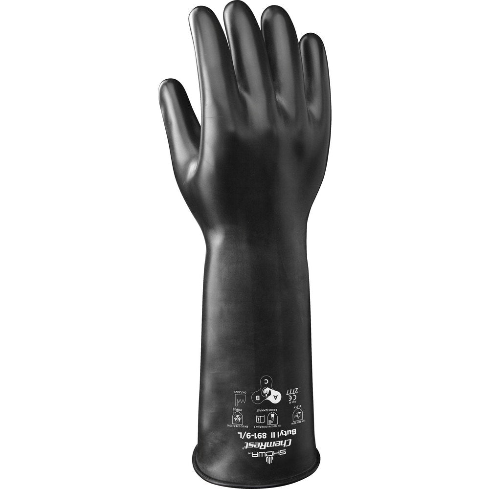 Chemical Resistant Gloves: SHOWA 891, Size 2X-Large, Viton-Coated, Viton/Butyl, Unsupported, Type A Chemical Resistant Gloves