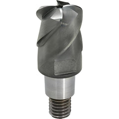 Corner Radius & Corner Chamfer End Mill Heads; Mill Diameter (mm): 19.05; Mill Diameter (Inch): 3/4; Length of Cut (Inch): 3/64; Length of Cut (mm): 1.1900; Number Of Flutes: 4