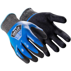 Cut, Puncture & Abrasion-Resistant Gloves: Helix Helix, Size Small, ANSI Cut A4, ANSI Puncture 3, Nitrile, HPPE Blend