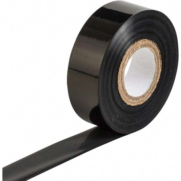 Printer Ribbon: 0.8" Wide, 984' Long, Black, Resin