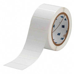 Label Maker Label: White, Polyester, 3,000 per Roll