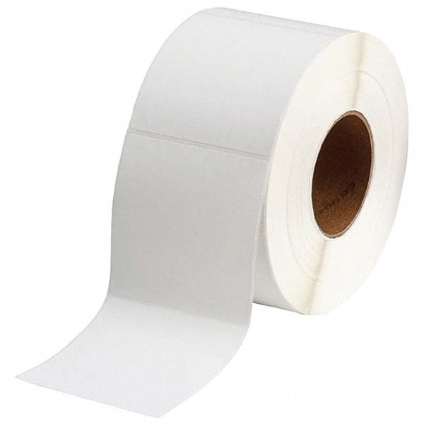 Label Maker Label: White, Paper, 1,400 per Roll