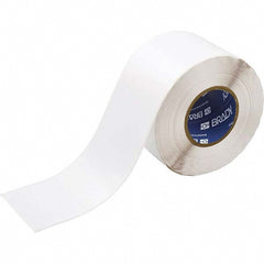 Continuous Tape for Printer: 4" x 300', Vinyl, White