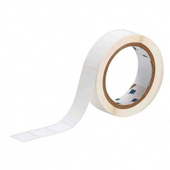 Label Maker Label: White, Polyester, 1,000 per Roll