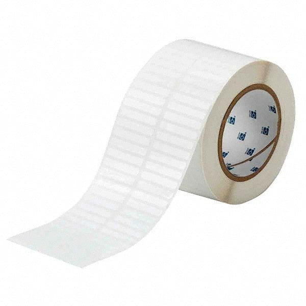 Label Maker Label: White, Polyester, 1-1/2" OAW, 10,000 per Roll