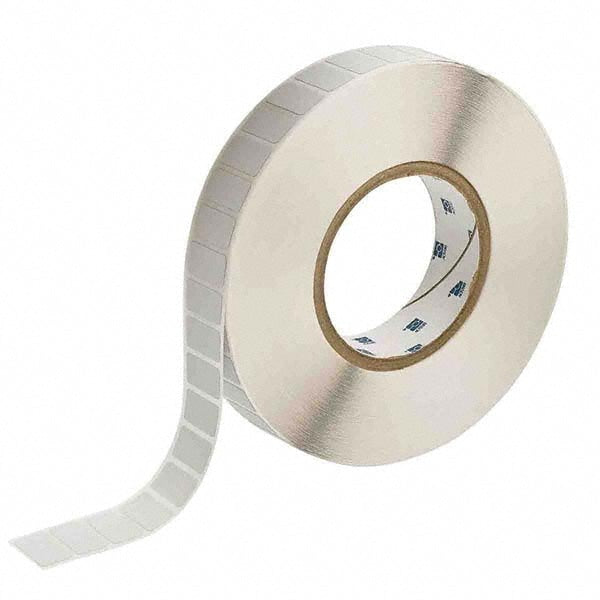 Label Maker Label: Light Gray, Metallized Polyester, 5,000 per Roll