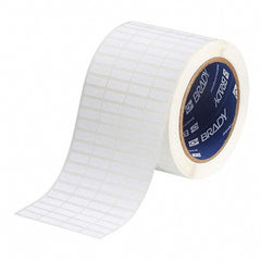 Label Maker Label: White, Polyester, 3/4" OAW, 10,000 per Roll