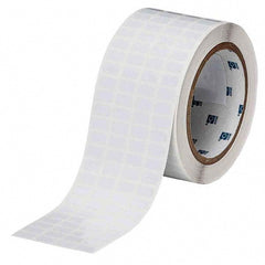 Label Maker Label: White, Polyester, 1/2" OAW, 10,000 per Roll