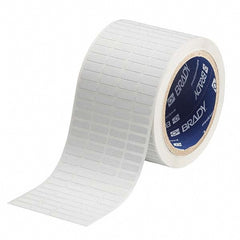 Label Maker Label: White, Polyvinylfluoride, 10,000 per Roll