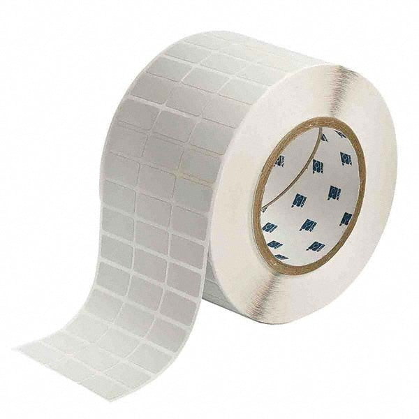 Label Maker Label: Silver, Metallized Polyester, 10,000 per Roll