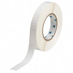 Label Maker Label: White, Polyester, 10,000 per Roll