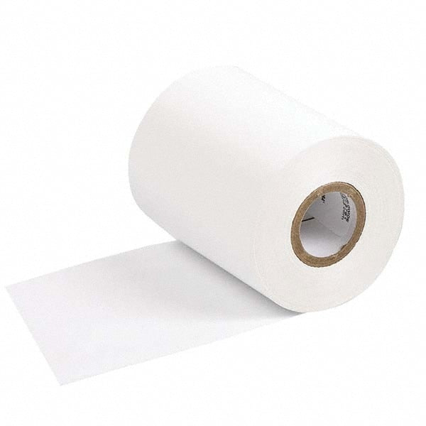 Printer Ribbon: 3.27" Wide, 984' Long, White, Resin