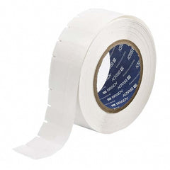 Label Maker Label: Clear & White, Polyester, 3,000 per Roll