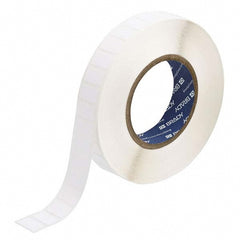 Label Maker Label: White, Nylon, 3,000 per Roll