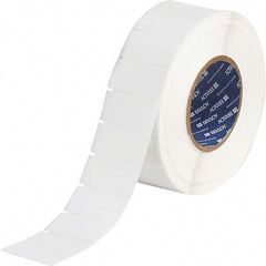 Label Maker Label: Clear & White, Vinyl, 3,000 per Roll