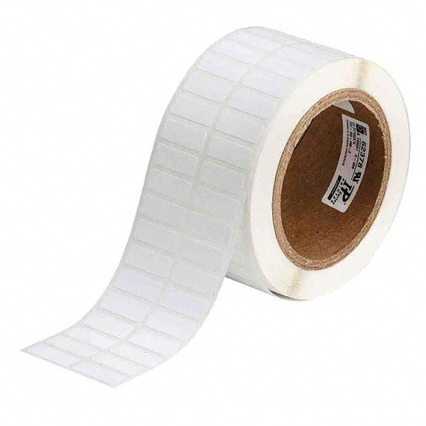 Label Maker Label: White, Nylon, 3,000 per Roll