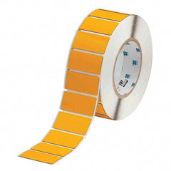 Label Maker Label: Yellow, Polyester, 500 per Roll