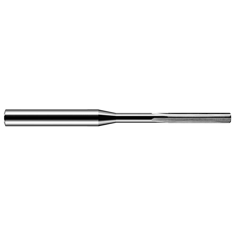 Chucking Reamer: 0.1270" Dia, 3" OAL, 3/4" Flute Length, Straight-Cylindrical Shank, Solid Carbide