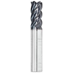 Corner Radius End Mill: 3/8" Dia, 7/8" LOC, FX1 Coated, Corner Radius End, Centercutting Series 1035