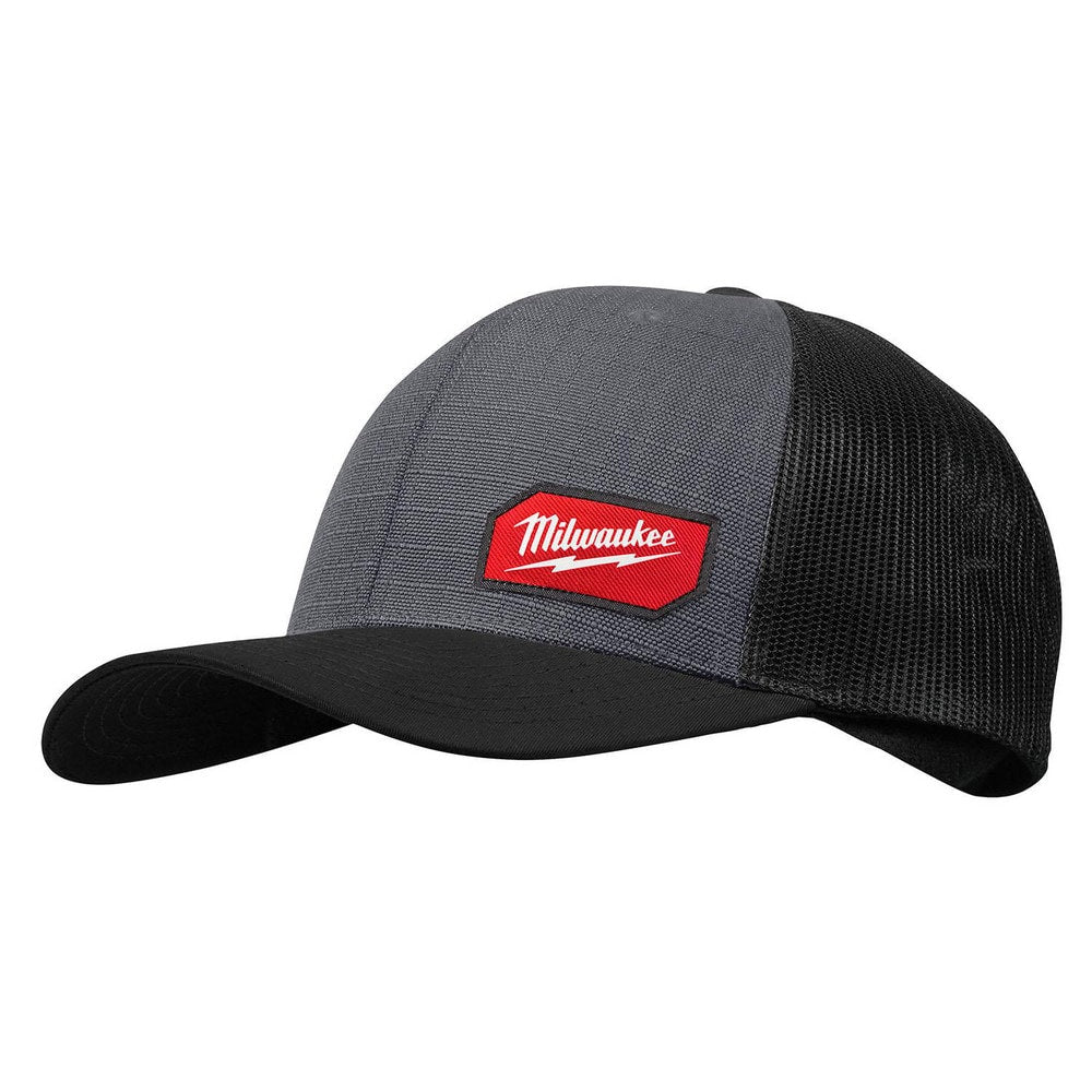 Work Hat: Cotton, Polyester & Nylon,  Gray,  Size  Universal