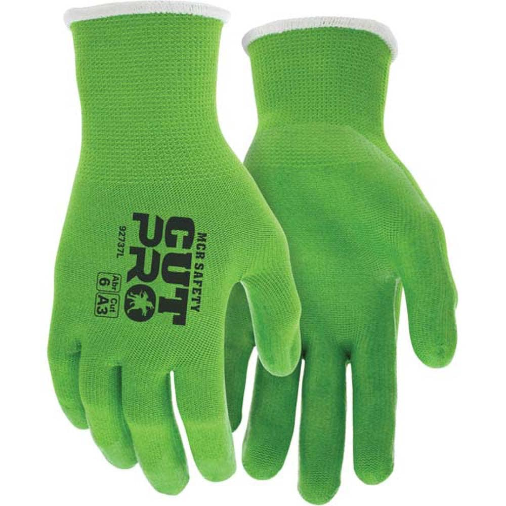 Cut, Puncture & Abrasion-Resistant Gloves: MCR Safety 92737, Size X-Small, ANSI Cut A3, ANSI Puncture 3, Silicone, HPPE