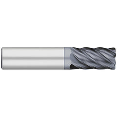 Corner Radius End Mill: 3/4" Dia, 1" LOC, 0.0300" Radius, 6 Flute, Solid Carbide