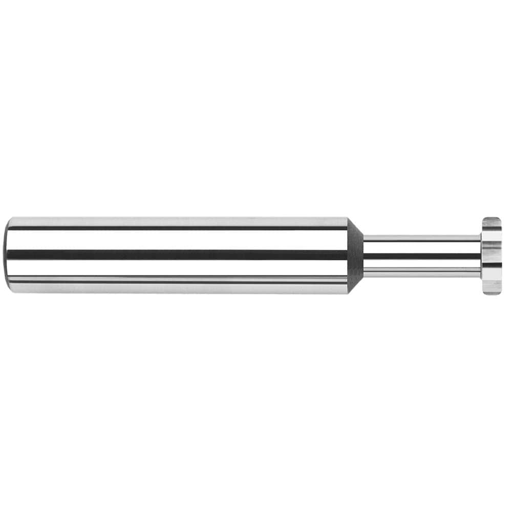 Woodruff Keyseat Cutter: 1/4" Cut Dia, 1/16" Cut Width, 1/4" Shank Dia, Straight Tooth