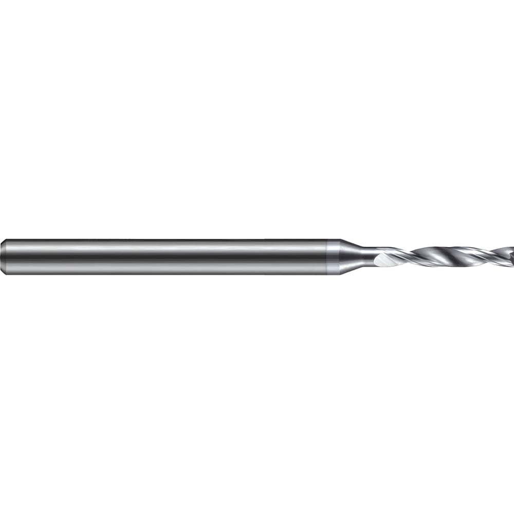 Micro Drill Bit: 0.79 mm Dia, (0.0312"), 180 deg, Solid Carbide