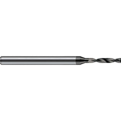 Micro Drill Bit: 2.38 mm Dia, (0.0937"), 180 deg, Solid Carbide