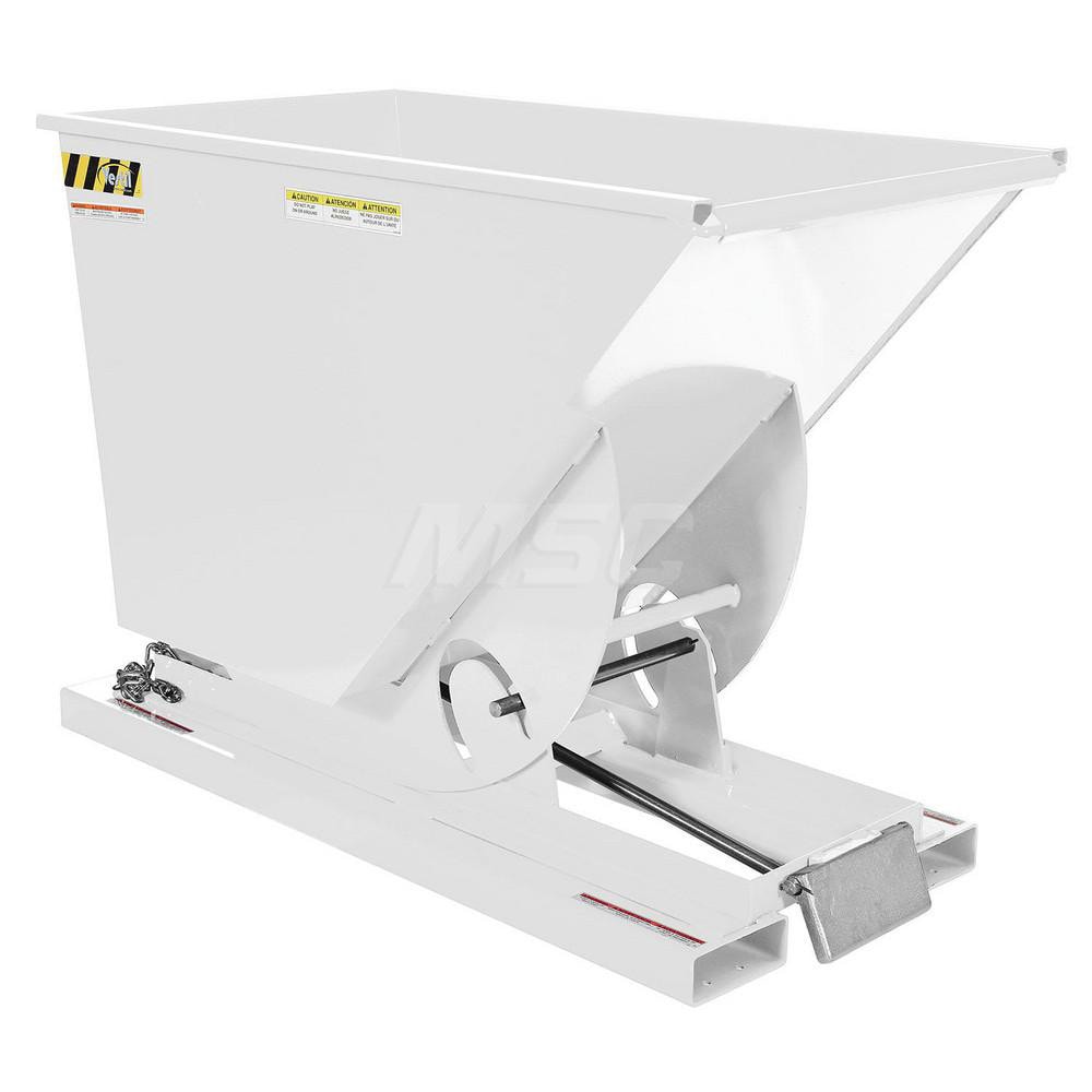 Stationary Tilt Hopper: 6,000 lb Capacity, 32" Wide, 61.13" Long, 42.75" High