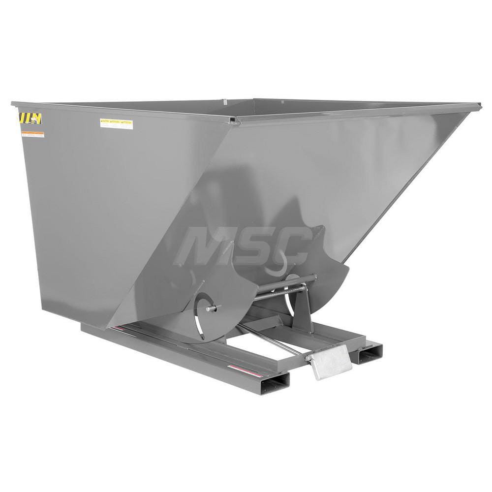 Stationary Tilt Hopper: 6,000 lb Capacity, 70" Wide, 68.38" Long, 51.75" High