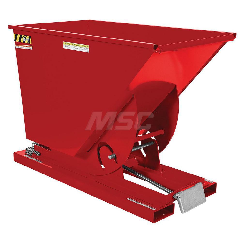 Stationary Tilt Hopper: 6,000 lb Capacity, 32" Wide, 61.13" Long, 42.75" High