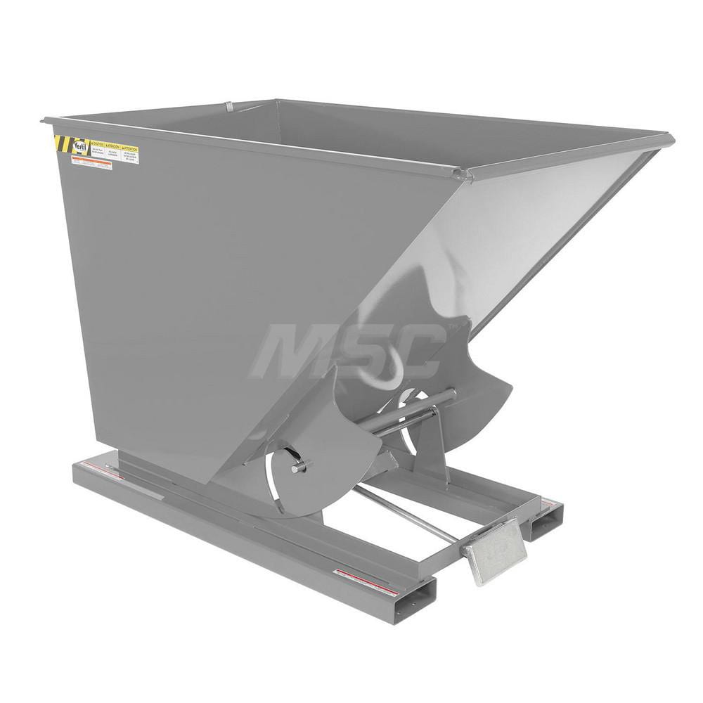 Stationary Tilt Hopper: 4,000 lb Capacity, 44" Wide, 68.38" Long, 51.8125" High