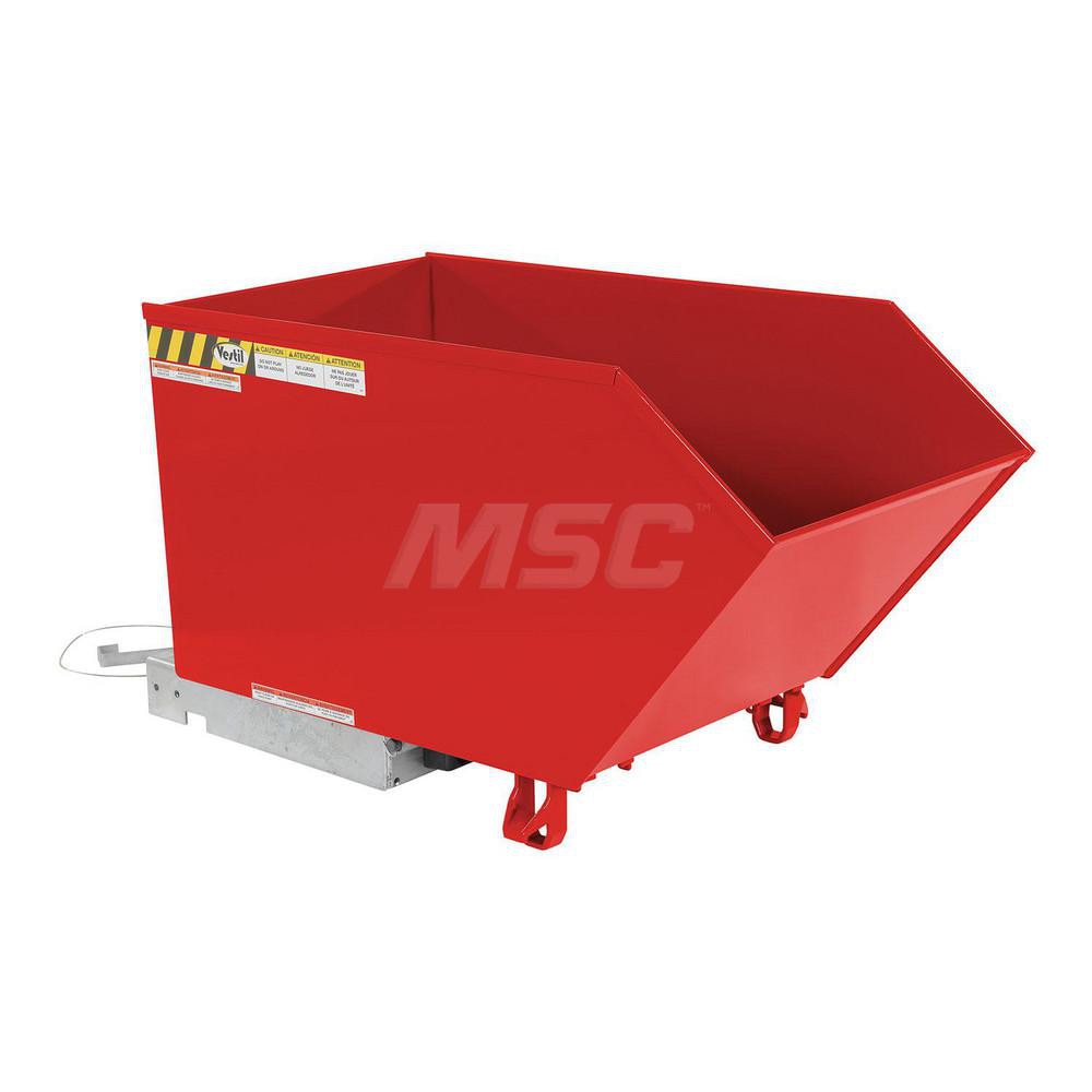 Stationary Tilt Hopper: 4,000 lb Capacity, 27" Wide, 51.19" Long, 28.1875" High