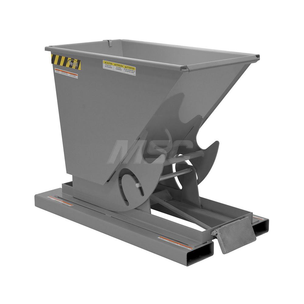 Stationary Tilt Hopper: 4,000 lb Capacity, 26" Wide, 51.88" Long, 38.0625" High