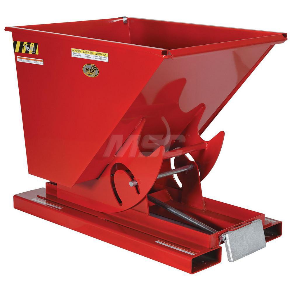 Stationary Tilt Hopper: 6,000 lb Capacity, 26" Wide, 51.88" Long, 38.0625" High