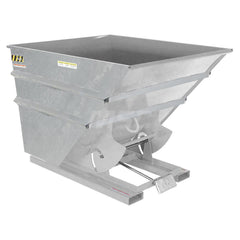 Stationary Tilt Hopper: 6,000 lb Capacity, 70" Wide, 68.38" Long, 51.75" High