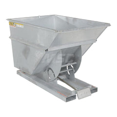 Stationary Tilt Hopper: 6,000 lb Capacity, 26" Wide, 51.88" Long, 38.0625" High