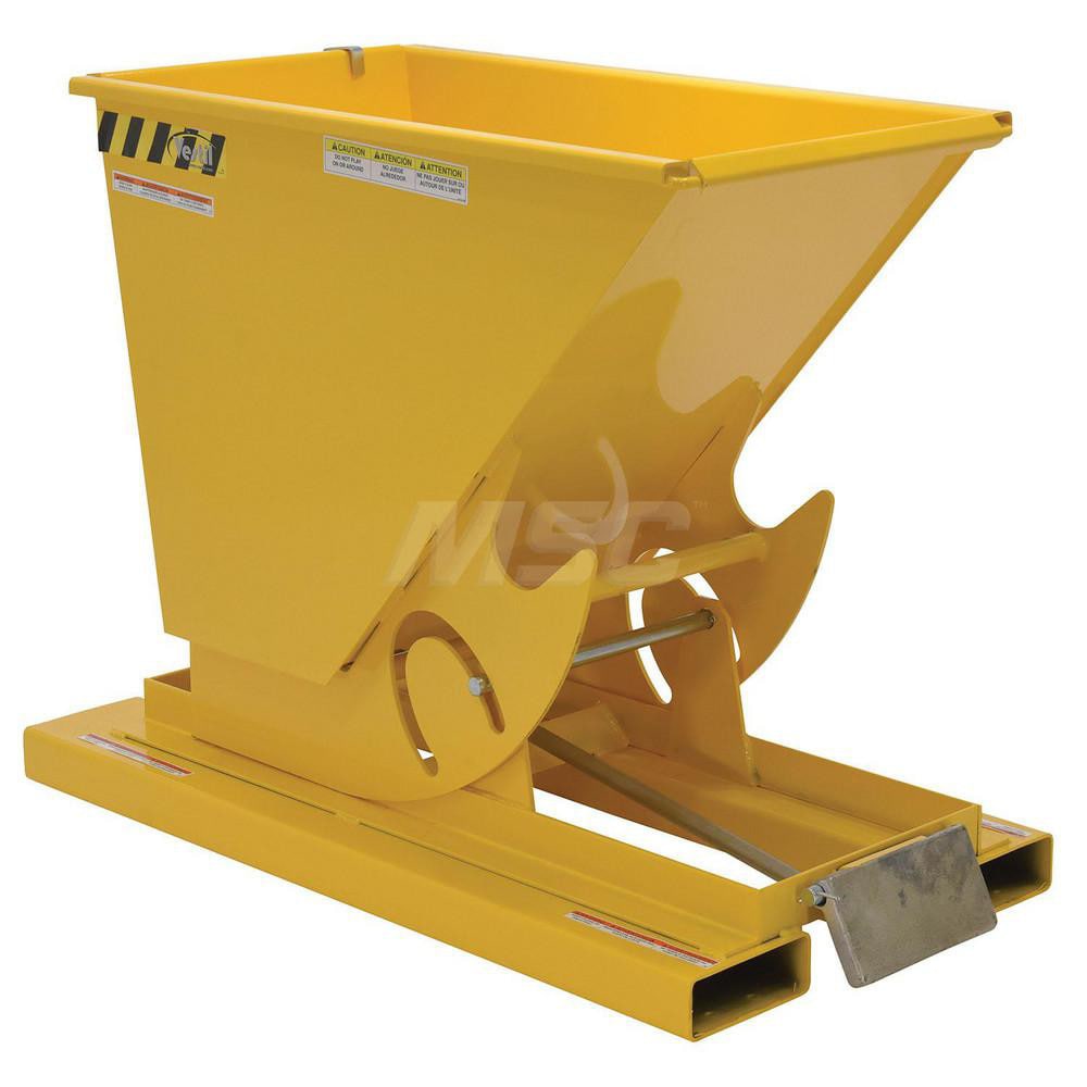 Stationary Tilt Hopper: 6,000 lb Capacity, 26" Wide, 51.88" Long, 38.0625" High