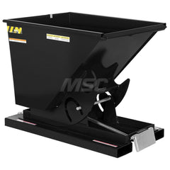 Stationary Tilt Hopper: 6,000 lb Capacity, 34" Wide, 51.88" Long, 38.0625" High