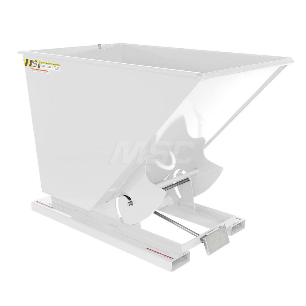 Stationary Tilt Hopper: 4,000 lb Capacity, 44" Wide, 68.38" Long, 51.8125" High