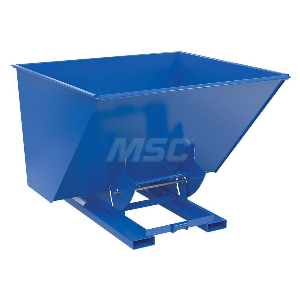 Stationary Tilt Hopper: 2,000 lb Capacity, 70" Wide, 69" Long, 52" High