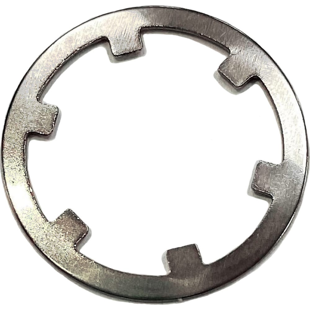 External Self-Locking Retaining Ring: 0.06" Groove Dia, 1/2" Shaft Dia, 15-7 Grade 632 Stainless Steel