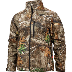 Heated Jacket: Size Large, Real Tree Camo, Polyester