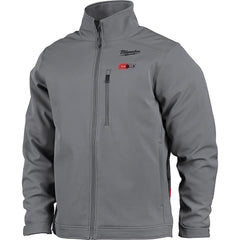 Heated Jacket: Size X-Large, Gray, Polyester