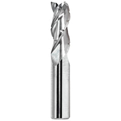 Corner Radius End Mill: 3/8" Dia, 1-1/2" LOC, 0.0150" Radius, 3 Flute, Solid Carbide